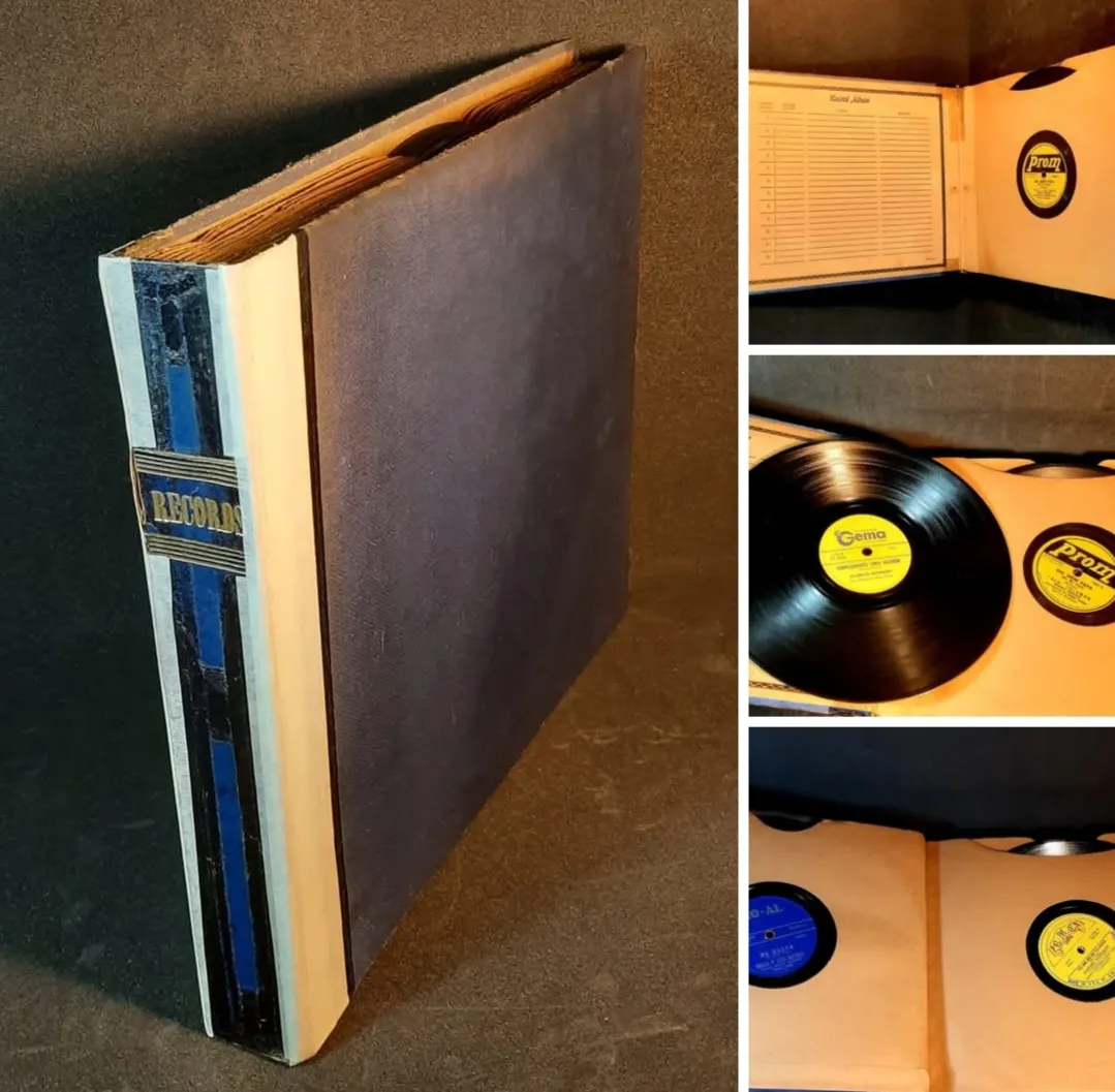 Álbum con 12 discos de carbón