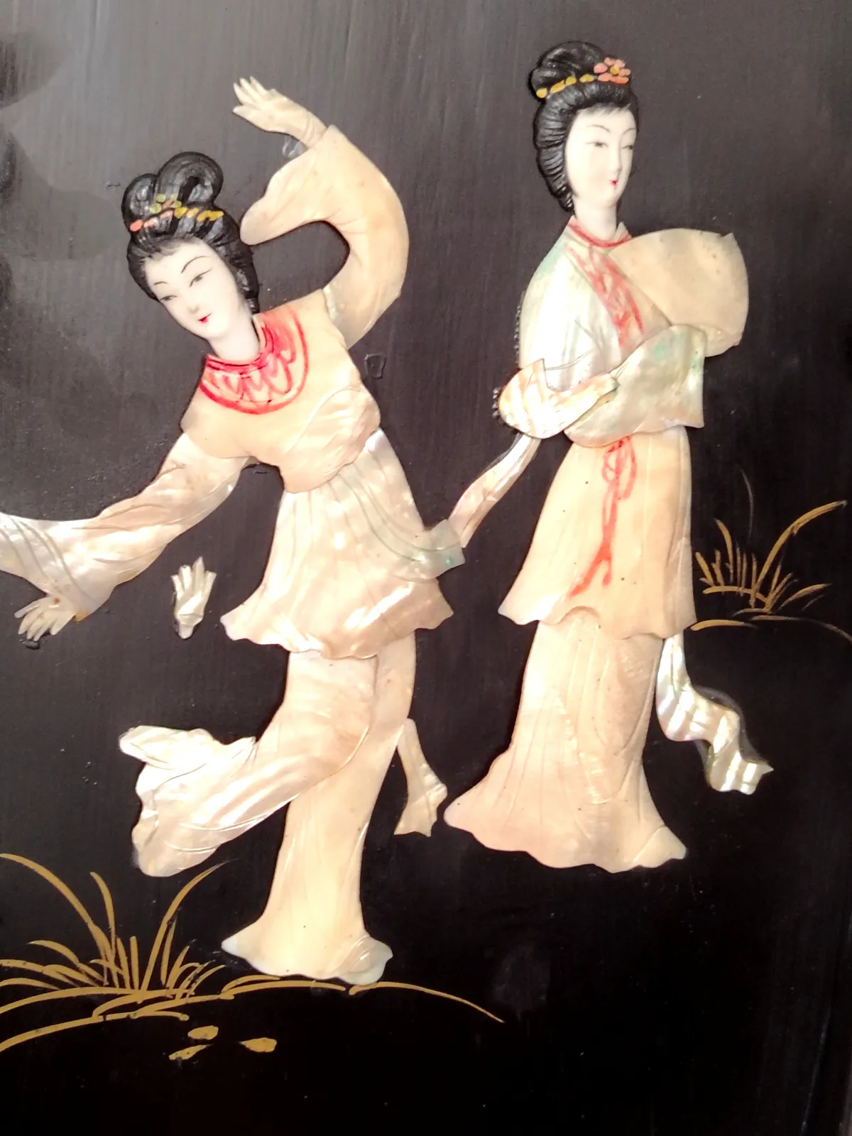 Cuadro en perla de concha japones