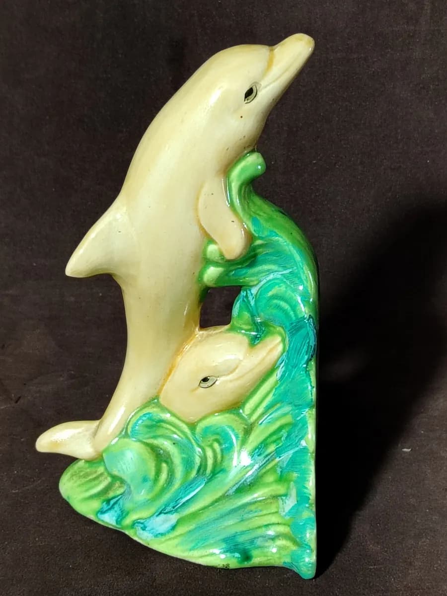 DELFÍN DE PORCELANA VINTAGE EN BUEN ESTADO