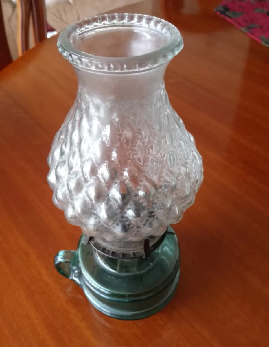 LÁMPARA DE ACEITE DE CRISTAL