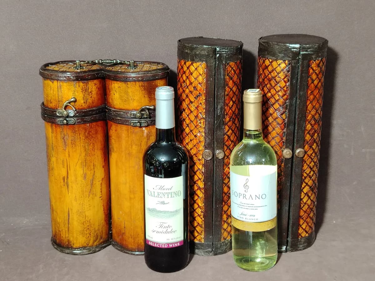 PORTA VINOS ARTESANALES VINTAGE