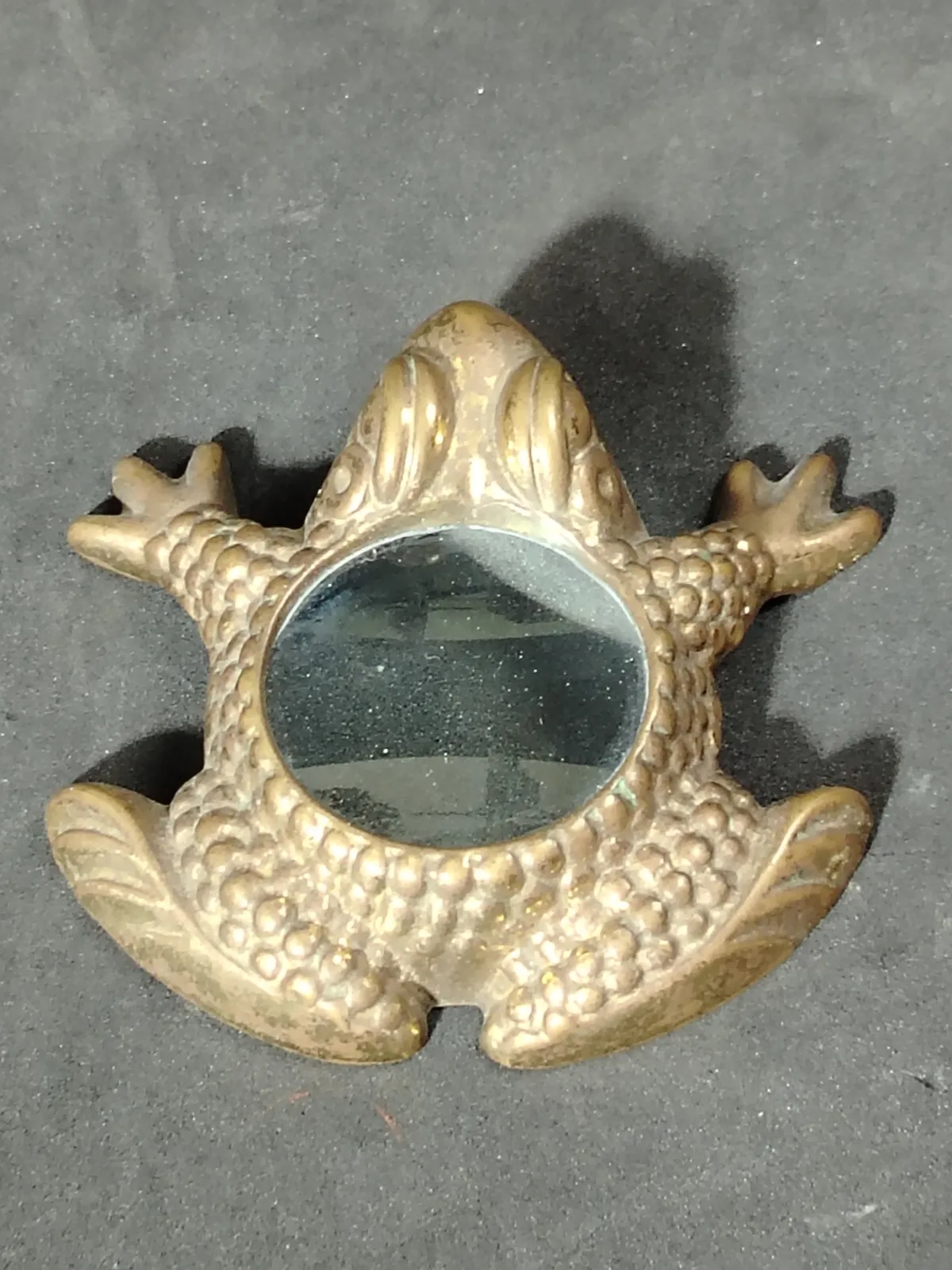 Rana lupa en bronce
