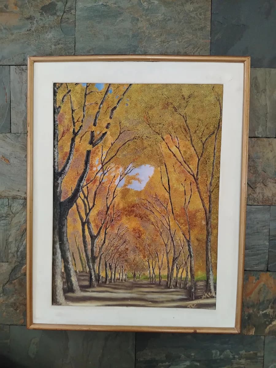 PINTURA ÓLEO SOBRE LIENZO DE RUSINSKI 80X70