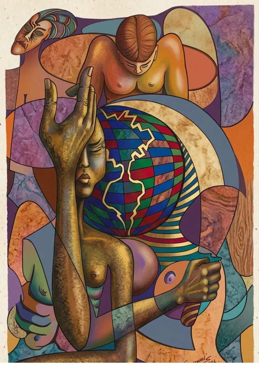 SOBREVIVIR impreso en lienzo con técnica GICLÉE FINE ART por Giovanni Padrón D.